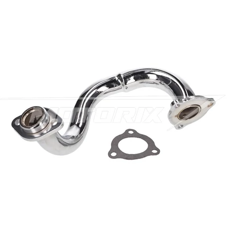 Kipufogócsonk króm Derbi Senda, Aprilia RX, SX, Gilera RCR, SMT (D50B) fojtás nélküli 101-Octane