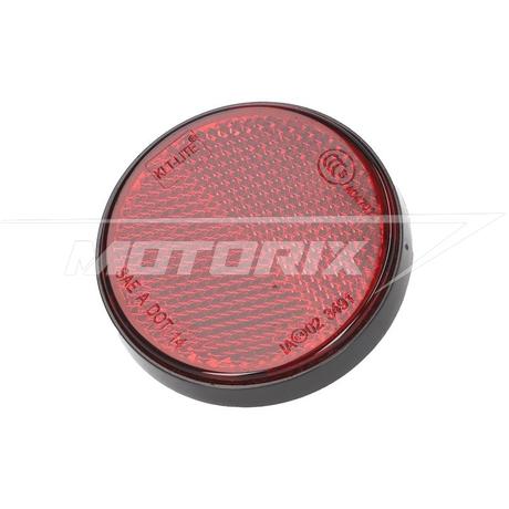 Fényvisszaverő prizma kerek 55mm piros (csavarozható) 101-Octane