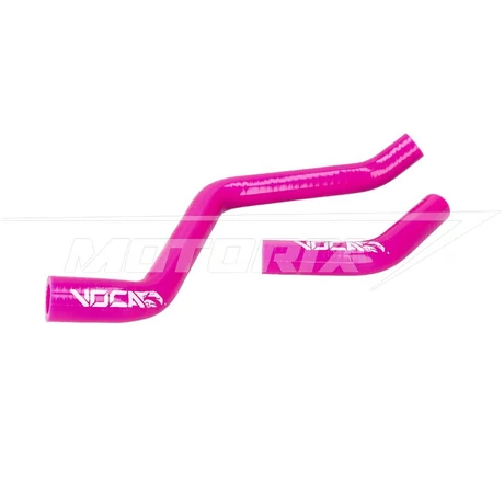 Hűtőfolyadék cső szett Aprilia RX, SX, Derbi Senda, Gilera RCR, SMT D50B Euro3, Euro4 szilikon (pink) erősített VOCA HQ
