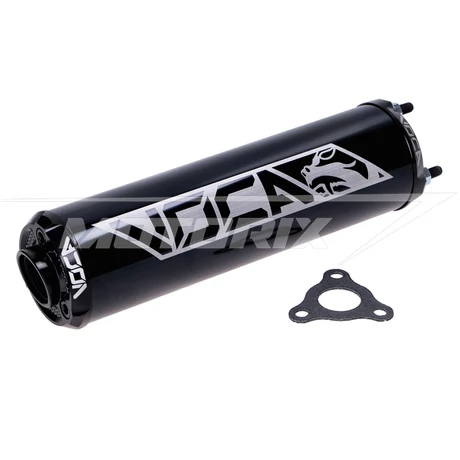 Kipufogó hangtompító 60x200mm D50B0, EBE050, EBS050, AM6 50-80cc fekete Voca Racing
