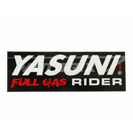 Matrica 110x38mm Yasuni Full Gas Rider