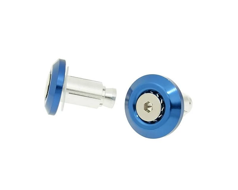 Kormányvég mini 17,5mm CNC-mart kék